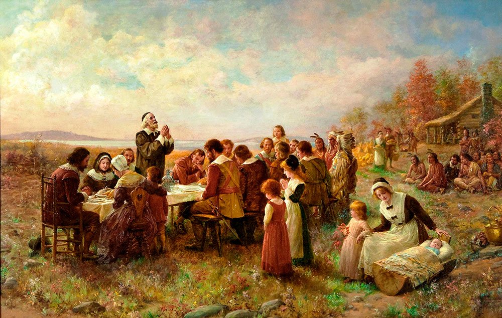 jennie-augusta-brownscombe-first-thanksgiving-at-plymouth jennie-augusta-brownscombe-first-thanksgiving-at-plymouth